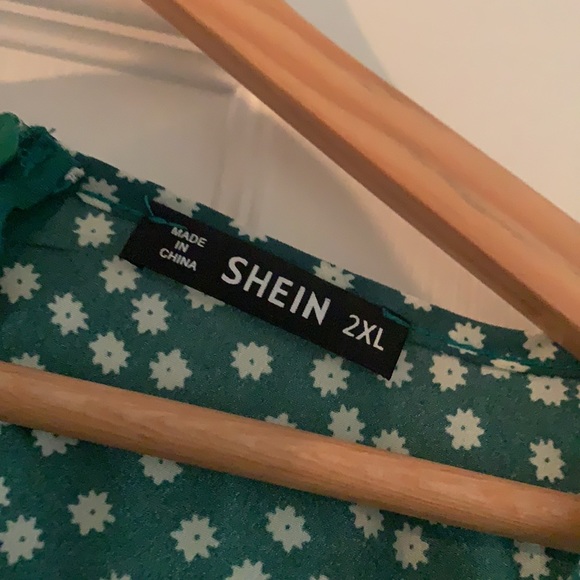 SHEIN Green Flowy Maxi Dress Size 2xL - Picture 3 of 3